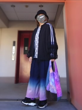 「しまむら（シマムラ）のアイテム（ハット）」を使った、ぴよりあさん（レディース・155cm）の秋コーディネート
