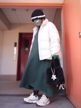 「Abahouse Devinette（ドゥヴィネット）のアイテム」を使った、ぴよりあさん（レディース・155cm）の冬コーディネート