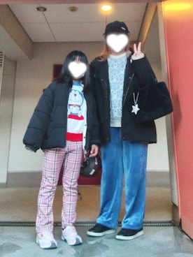 「アイテム（ブルゾン）」を使った、ぴよりあさん（レディース・155cm）の冬コーディネート