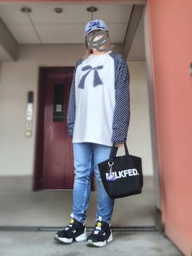 「Reebok(リーボック)のアイテム」を使った、ぴよりあさん(レディース・155cm)の春コーディネート