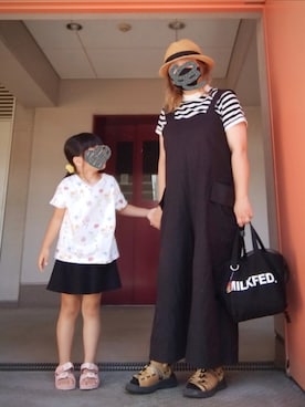 「apres les cours（アプレレクール）のアイテム」を使った、ぴよりあさん（レディース・155cm）の夏コーディネート