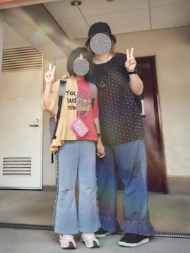 「devirock（デビロック）のアイテム」を使った、ぴよりあさん（レディース・155cm）の春コーディネート