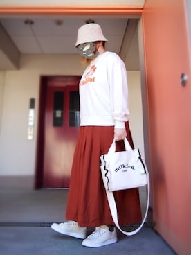 「CLOUDNINE（クラウドナイン）のアイテム」を使った、ぴよりあさん（レディース・155cm）の春コーディネート