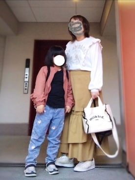 「pairmanon（ペアマノン）のアイテム（ジャケット/アウター）」を使った、ぴよりあさん（レディース・155cm）の秋コーディネート