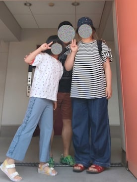 「pairmanon（ペアマノン）のアイテム」を使った、ぴよりあさん（レディース・155cm）の夏コーディネート