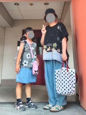 「アイテム（チュニック）」を使った、ぴよりあさん（レディース・155cm）の秋コーディネート