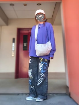 「アイテム（スリッポン）」を使った、ぴよりあさん（レディース・155cm）の秋コーディネート