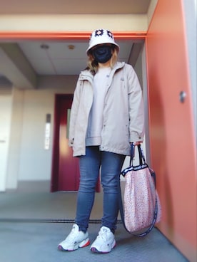 「SHOO・LA・RUE（シューラルー）のアイテム（ブルゾン）」を使った、ぴよりあさん（レディース・155cm）の冬コーディネート