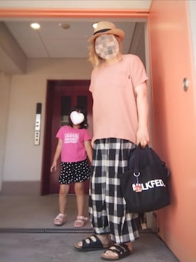 「apres les cours（アプレレクール）のアイテム」を使った、ぴよりあさん（レディース・155cm）の夏コーディネート