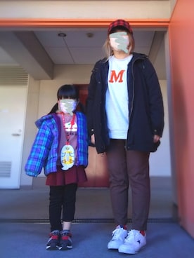 「SHOO・LA・RUE（シューラルー）のアイテム（ブルゾン）」を使った、ぴよりあさん（レディース・155cm）の冬コーディネート