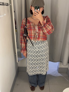 「H&M（エイチ・アンド・エム）のアイテム」を使った、Luuuさん（骨格ストレート・レディース・158cm）の夏コーディネート