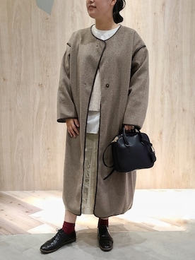 「cache cache（カシュ カシュ）のアイテム」を使った、tomo☺さん（レディース・159cm）の秋コーディネート