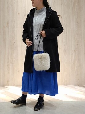 「Green　Parks（グリーンパークス）のアイテム（その他アウター）」を使った、tomo☺さん（レディース・159cm）の秋コーディネート
