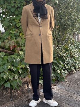 「FENDI（フェンディ）のアイテム」を使った、タローさん（メンズ・171cm）の冬コーディネート