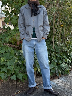 「FENDI（フェンディ）のアイテム」を使った、タローさん（メンズ・171cm）の冬コーディネート