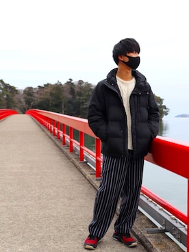 「niko and...（ニコアンド）のアイテム（ダウンジャケット/コート）」を使った、ryoma2210さん（メンズ・171cm）の春コーディネート