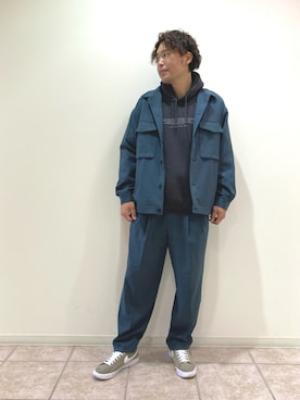 「JUNRED（ジュンレッド）のアイテム（パーカー）」を使った、せいじさん（メンズ・175cm）の秋コーディネート