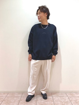 「JUNRED（ジュンレッド）のアイテム（スウェット）」を使った、せいじさん（メンズ・175cm）の秋コーディネート