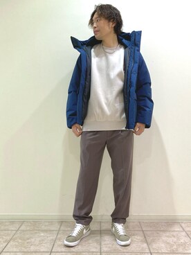 「JUNRED（ジュンレッド）のアイテム（スウェット）」を使った、せいじさん（メンズ・175cm）の秋コーディネート