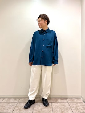 「re_k by JUNRED（レクバイジュンレッド）のアイテム（パンツ）」を使った、せいじさん（メンズ・175cm）の冬コーディネート