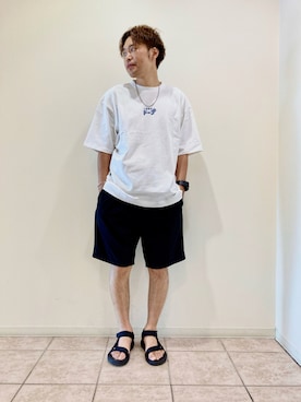 「JUNRED（ジュンレッド）のアイテム（パンツ）」を使った、せいじさん（メンズ・175cm）の夏コーディネート