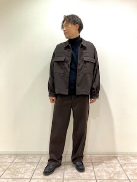 「大人シンプル」｜「アイテム（ブルゾン）」を使った、せいじさん（メンズ・175cm）の秋コーディネート