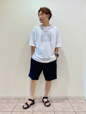 「JUNRED（ジュンレッド）のアイテム（パンツ）」を使った、せいじさん（メンズ・175cm）の夏コーディネート