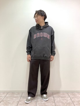 「JUNRED（ジュンレッド）のアイテム（パーカー）」を使った、せいじさん（メンズ・175cm）の秋コーディネート