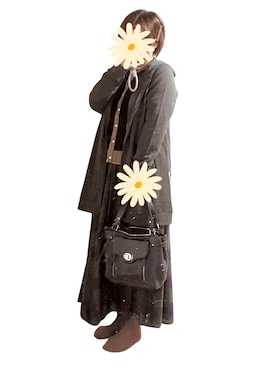 「no brand（ノーブランド）のアイテム」を使った、みくさん（レディース・153cm）の秋コーディネート