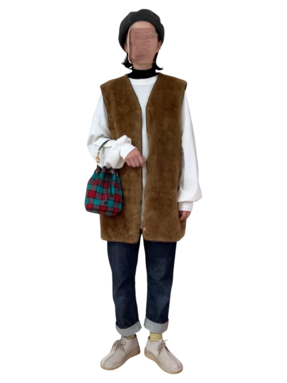 ヴィンテージジャージークルーネックパフプルオーバーを使った人気