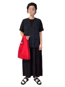 「MASTER&Co（マスターアンドコー）のアイテム（バッグ）」を使った、misakiさん（レディース・162cm）の夏コーディネート