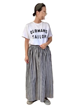 「R&D.M.Co OLDMAN’S TAILOR（オールドマンズテイラー）のアイテム（トップス）」を使った、misakiさん（レディース・162cm）の秋コーディネート
