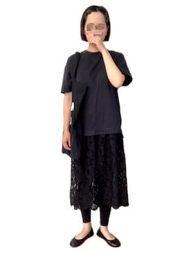 「ニコアンド」｜「アイテム（ワンピース/ドレス）」を使った、misakiさん（レディース・162cm）の春コーディネート