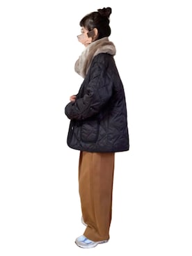 「バスクシャツ」｜「アイテム（ブルゾン）」を使った、misakiさん（レディース・162cm）の冬コーディネート