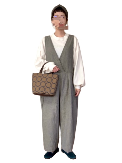 ヴィンテージジャージークルーネックパフプルオーバーを使った人気