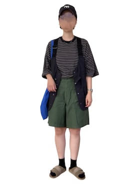 orSlow / ペイントプリント サマー ワイド ファティーグパンツ L 3 orSlow / ペイントプリント サマー ワイド ファティーグパンツ L