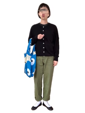 「ニコアンド」｜「アイテム（バレエシューズ）」を使った、misakiさん（レディース・162cm）の春コーディネート