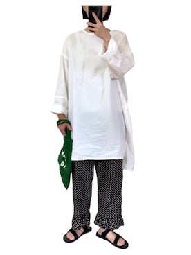 「Veritecoeur（ヴェリテクール）のアイテム」を使った、misakiさん（レディース・162cm）の夏コーディネート