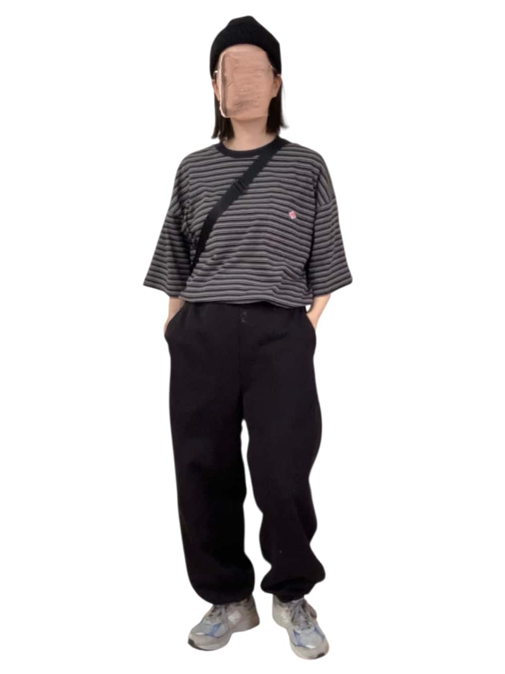 Tシャツ/カットソーを使った「スウェットワイドパンツ」の