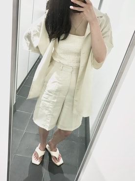 「rps（アールピーエス）のアイテム（シューズ）」を使った、jさん（レディース・156cm）の夏コーディネート