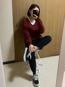 miwaさんの「ドレープリラックステーパードアンクルパンツ」を使ったコーディネート