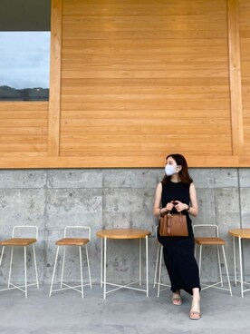 「UNIQLO（ユニクロ）のアイテム（ワンピース/ドレス）」を使った、miwaさん（レディース・155cm）の夏コーディネート