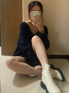 「GRL（グレイル）のアイテム（パンツ）」を使った、miwaさん（レディース・156cm）の秋コーディネート