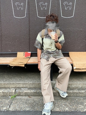 「is-ness（イズネス）のアイテム（パンツ）」を使った、®️🧸さん（メンズ・171cm）の秋コーディネート