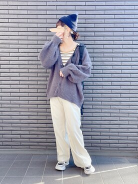 「noyau（ノヤウ）の厚底ダッドスニーカー（スニーカー）」を使った、nenekokoさん（レディース・163cm）の秋コーディネート