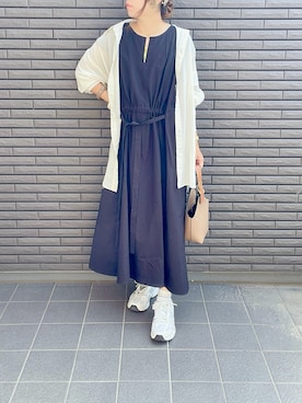 「Bifrost（ビフレスト）の2way ワンハンドルショルダーバッグ（ショルダーバッグ）」を使った、nenekokoさん（レディース・163cm）の夏コーディネート