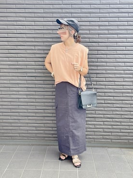 「each（イーチ）のアイテム」を使った、nenekokoさん（レディース・163cm）の夏コーディネート