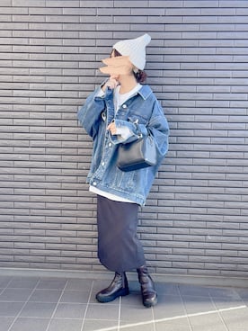 「Gジャン」｜「アイテム（その他アウター）」を使った、nenekokoさん（レディース・163cm）の秋コーディネート