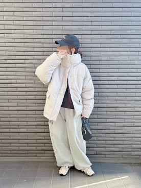 「アイテム（スウェットパンツ）」を使った、nenekokoさん（レディース・163cm）の秋コーディネート