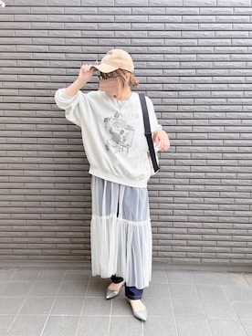 「アイテム（ボディバッグ/ウエストポーチ）」を使った、nenekokoさん（レディース・163cm）の秋コーディネート